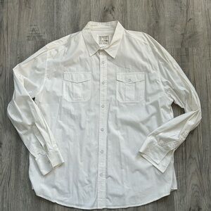 Colour by Alexander Julian White Button-Down Shirt – Genuin Goods Cotton Sz 3X